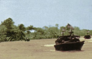 River patrol boat on the Mekong Delta. Photo from the U.S. Navy All Hands magazine November 1968.